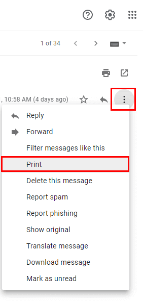How to Save a Gmail Email as a PDF?