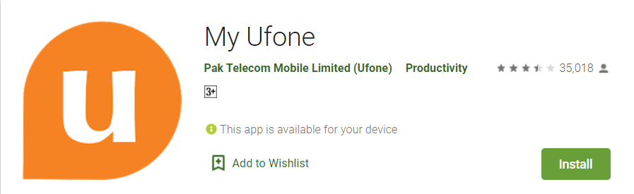 Download My Ufone app