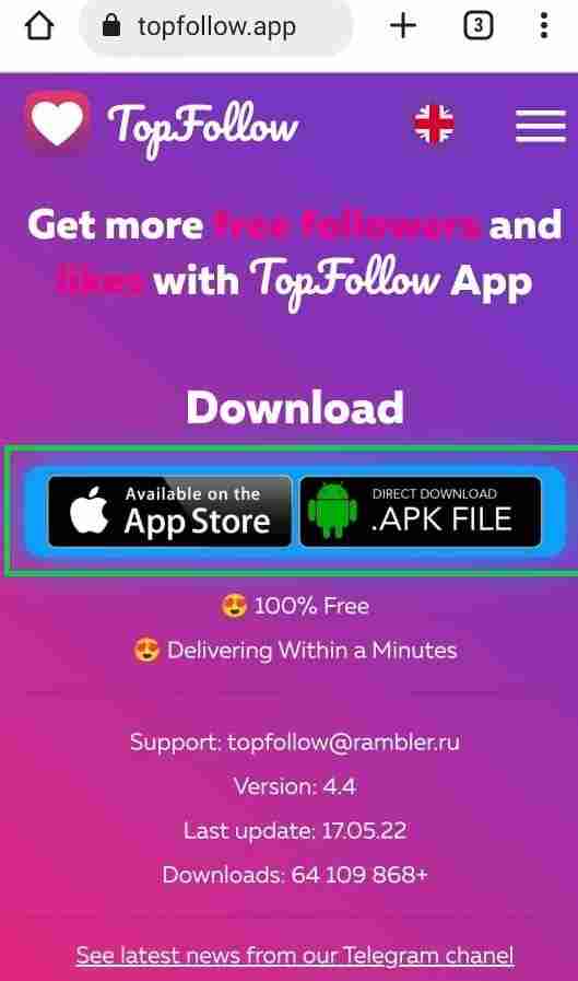 How to download the Top Follow Apk