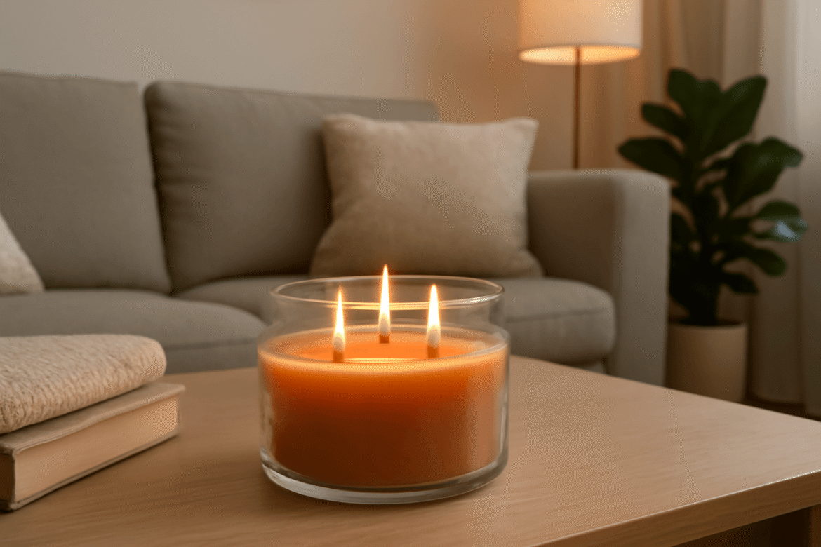 How Three Wick Candles Can Serve as a Decorative Element in Your Home's Design